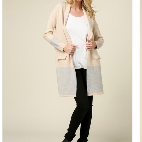 LAST1️⃣🆕Oatmeal Grey Coatigan - Picture 4 of 7